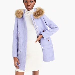 J CREW “HEATHER PURPLE” CHATEAU PARKA